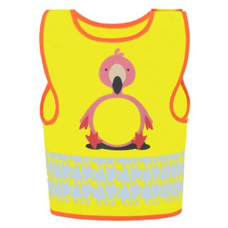 korntex® Childrens Safety Vest Funtastic Wildlife  Poncho CO² Neutral - FLAMINGO