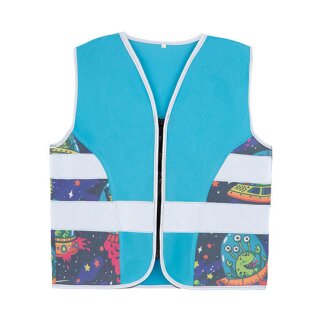 korntex®  Children´s Safety Vest Action Aerospace CO² Neutral  Warnweste Motiv ALIEN