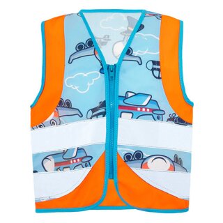 korntex®  Children´s Safety Vest Action Vehicle Fun CO² Neutral  Warnweste Motiv PLANE