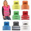 Warnweste in verschiedenen Farben XL/XXL (unisize) inkl. Druck / Sonderpreis