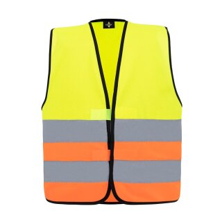 korntex® Kinder Warnweste „Aarhus“ - gelb/orange