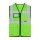 Korntex®  Open Mesh Multifunction Vest Athens Warnweste mit Taschen und Reißverschluss hellgrün