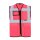 Korntex® Executive Safety Vest Berlin Waistcoats Warnweste mit Taschen und Reißverschluss neon pink