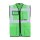 Korntex® Executive Safety Vest Berlin Waistcoats Warnweste mit Taschen und Reißverschluss grün