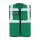 Korntex® Executive Safety Vest Berlin Waistcoats Warnweste mit Taschen und Reißverschluss waldgrün