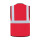 Korntex® Executive Safety Vest Berlin Waistcoats Warnweste mit Taschen und Reißverschluss rot