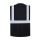 Korntex® Executive Safety Vest Berlin Waistcoats Warnweste mit Taschen und Reißverschluss schwarz