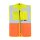 Korntex® Executive Safety Vest Berlin Waistcoats Warnweste mit Taschen und Reißverschluss gelb/orange
