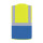 Korntex® Executive Safety Vest Berlin Waistcoats Warnweste mit Taschen und Reißverschluss gelb/blau