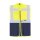 Korntex® Executive Safety Vest Berlin Waistcoats Warnweste mit Taschen und Reißverschluss gelb/marineblau