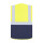 Korntex® Executive Safety Vest Berlin Waistcoats Warnweste mit Taschen und Reißverschluss gelb/marineblau