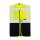 Korntex® Executive Safety Vest Berlin Waistcoats Warnweste mit Taschen und Reißverschluss gelb/schwarz