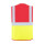 Korntex® Executive Safety Vest Berlin Waistcoats Warnweste mit Taschen und Reißverschluss rot/gelb