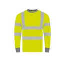 Hi-Vis Poly-Cott on Long Sleeve Shirt Warnschutz Shirt -...