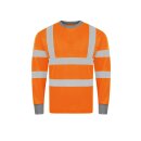 Hi-Vis Poly-Cott on Long Sleeve Shirt Warnschutz Shirt -...