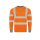 Hi-Vis Poly-Cott on Long Sleeve Shirt Warnschutz Shirt - Murcia - orange
