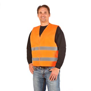 Signalweste Warnweste orange EN20471 (UNISIZE) Sonderposten