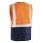 teXXor® Funktionsweste Warnweste mit Reißverschluss und Taschen orange/navy EN20471