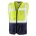 teXXor® Funktionsweste Warnweste mit Reißverschluss und Taschen gelb/navy EN20471