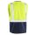 teXXor® Funktionsweste Warnweste mit Reißverschluss und Taschen gelb/navy EN20471
