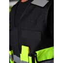 Tactical Warnweste „Stammheim” - Elastischer Bund und 360° Sichtbarkeit - schwarz