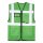 Korntex®  Full Mesh Multifunction Vest Larisa Warnweste mit Taschen und Reißverschluss grün