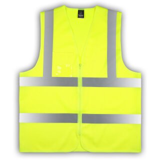 Kopie von Result Core - Warnweste mit Brusttasche und Reißverschluss gelb #1